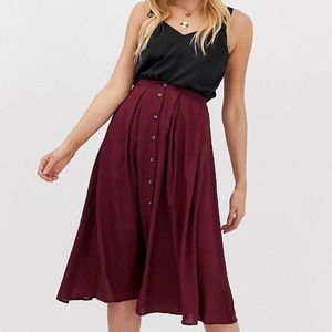Size 12 Cabernet Flowy Skirt